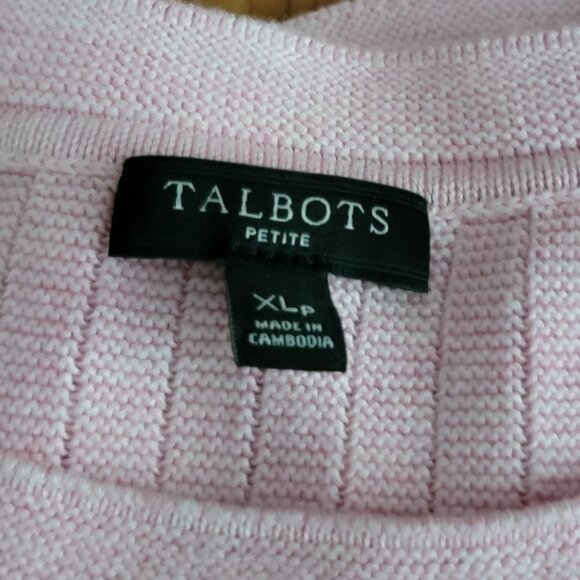 Talbots Soft Pink Tunic Sweater w/Button Details - XLP - Picture 6 of 6